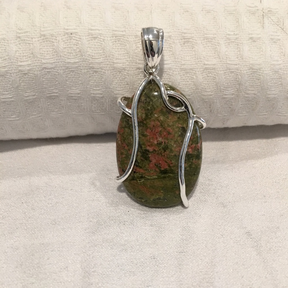 💎Natural Unakite Stone pendant